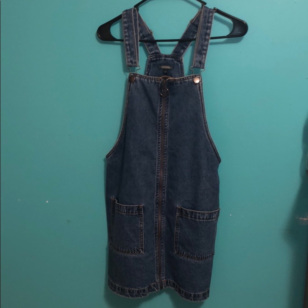 Jean overall dress
